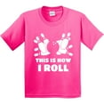 thumbnail image 3 of Inktastic How I Roll Bowling Youth T-Shirt, 3 of 5