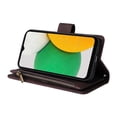 thumbnail image 2 of Case for Samsung Galaxy A03 Cover Zipper Pocket Wallet Case Magnetic Protective - Braun, 2 of 5
