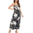 thumbnail image 4 of Women's Plus Size Summer Printed Dress with Round Neck and Sleeveless Backless Casual Beach Wear, 4 of 9