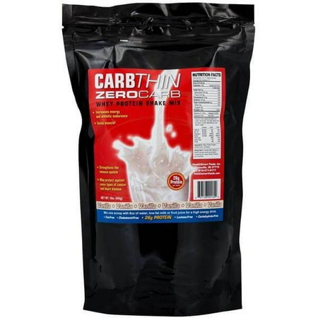 CARBTHIN Zero Carb Whey Protein Shake Mix, Vanilla -