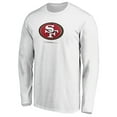 thumbnail image 2 of Men's White San Francisco 49ers Team Lockup Long Sleeve T-Shirt, 2 of 3