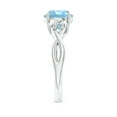 thumbnail image 3 of Angara Natural 1.6 Ct. Aquamarine Solitaire Ring in 14K White Gold for Women (Ring Size: 11.5), 3 of 10