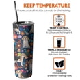 thumbnail image 6 of 20oz Beagle Dog Dog and Flower Skinny Tumblers Stainless Steel Tumbler with Lid and Straw,Vacuum Insulated Double Wall Travel Tumbler Cups with Cleaning Brush for Coffee,Tea, 6 of 6