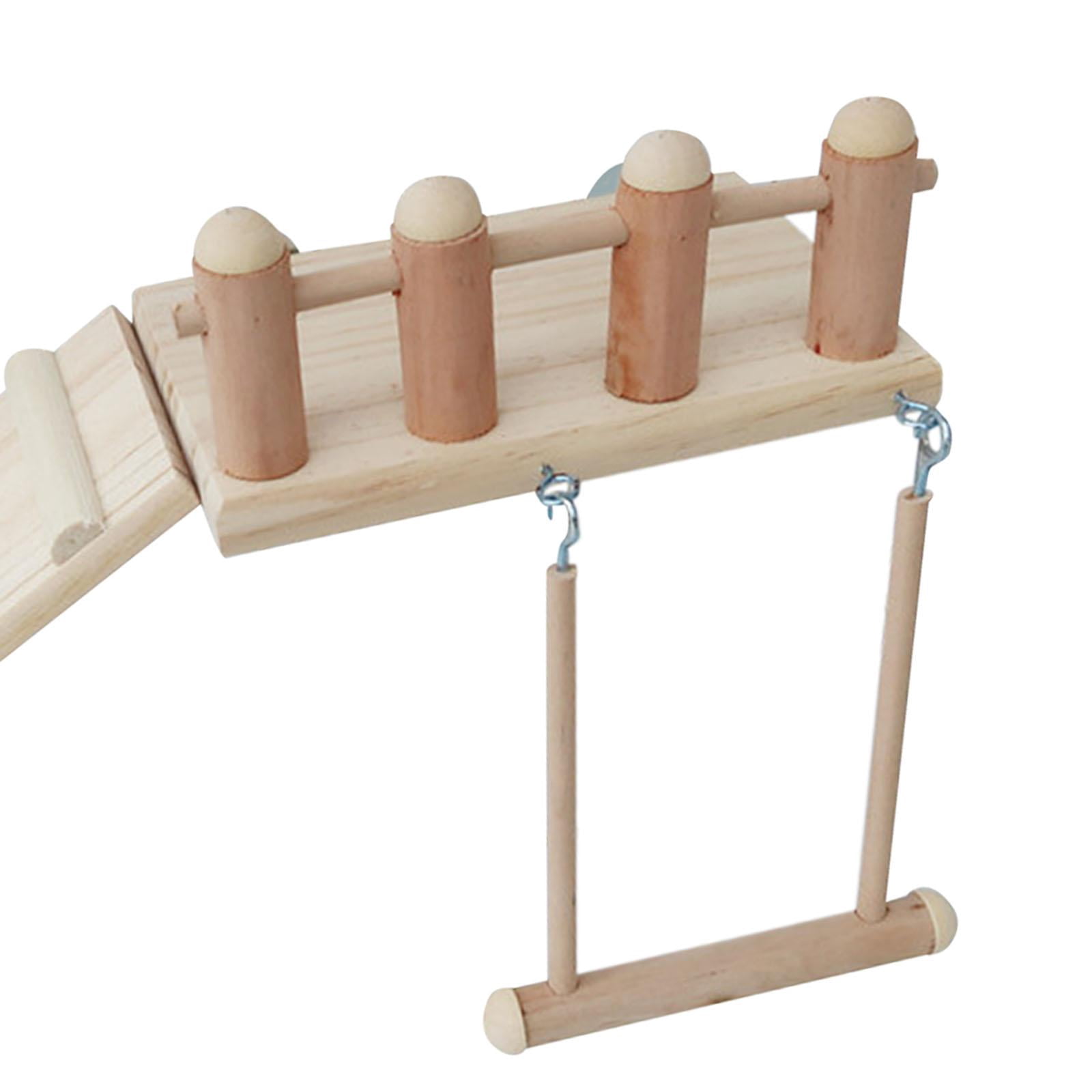 Bvdfgk Bird Perches Cage Toys Bird Wooden Play Gyms Stands Bird Cage Accessories Parrot