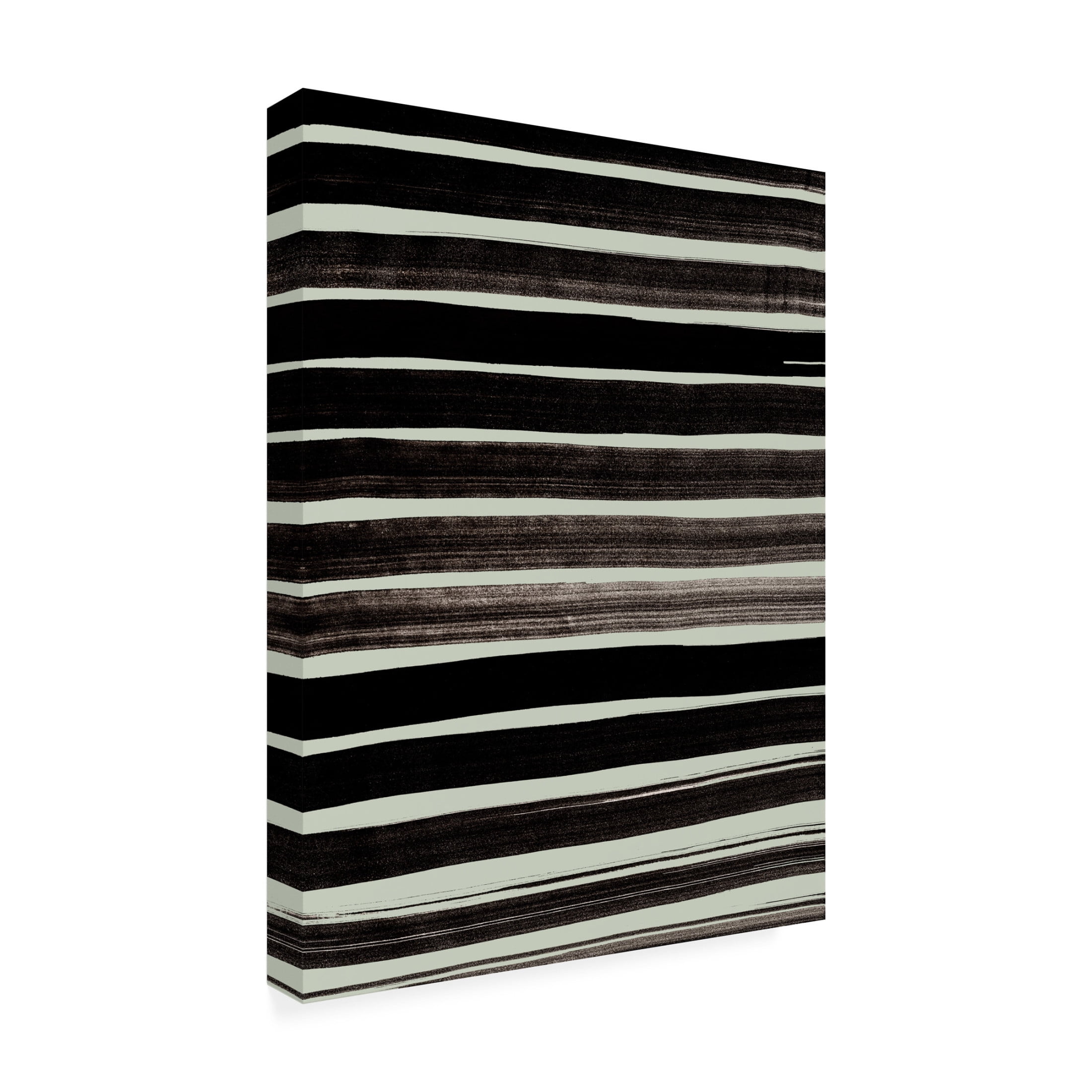 Trademark Fine Art Pictufy Studio Lines in Green Canvas Wall Art