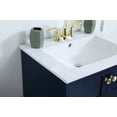 thumbnail image 6 of Elegant Decor Mason 24" 2-Door Wood Single Bathroom Vanity in White, 6 of 7