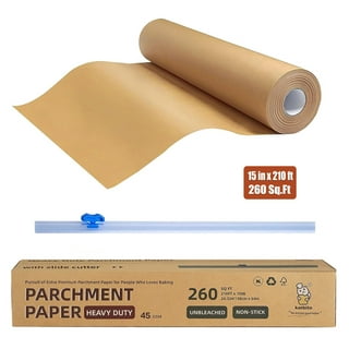 Katbite 400PCS Unbleached Parchment Paper Sheets, 12 x 16 IN Pre-Cut Baking  Parchment, Heavy Duty Non-Stick Baking Paper for Half Sheet Cookie Bread