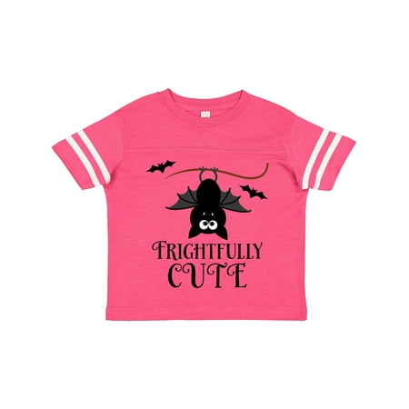 

Inktastic Halloween Bat Frightfully Cute Holiday Gift Toddler Boy or Toddler Girl T-Shirt