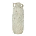 thumbnail image 6 of DecMode 22" Antique Textured Amphora Cream Magnesium Oxide Vase with 2 Small Handles, 6 of 9