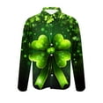 thumbnail image 5 of QATAINLAV St Patricks Day Shirts for Men Funny Shamrock Print Irish Shirts Long Sleeve Button Down Hawaiian Shirt 2025 Casual Lapel Blouse Tops Multicolor XL Lightning Sale, 5 of 6