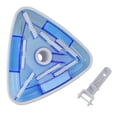 thumbnail image 3 of Pool Central Deluxe Triangular Transparent Blue Weighted Vinyl Liner Swimming Pool Vacuum Head 11" -, 3 of 3