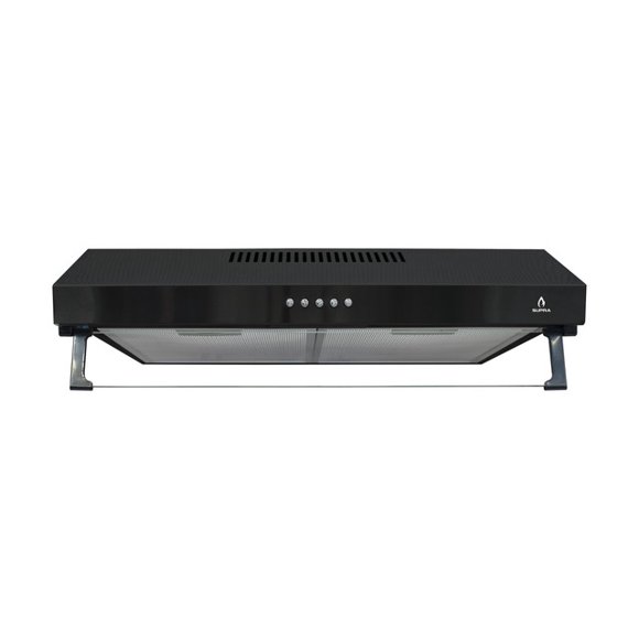 Campana Extractora De Pared Empotrable SUPRA NUBE N-60 Color Negro 60 Cm
