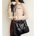 thumbnail image 7 of CoCopeaunts Multi Pocket Tote Bag for Women PU Leather Satchel Bags Shoulder Handbags Large Handle Satchel Laptop Bag, 7 of 7