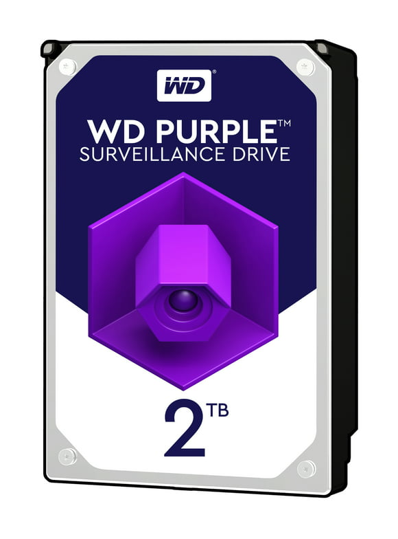 WD Purple 2TB Surveillance Hard Disk Drive - 5400 RPM Class SATA 6 Gb/s 64MB Cache 3.5 Inch - WD20PURZ