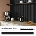 thumbnail image 4 of Plank & Hue 4Pcs 94.5"x12.6" Wood Soundproof Wall Panels Wood Slat Acoustic Panels, Black Oak, 4 of 6