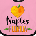 thumbnail image 4 of Inktastic Naples Florida Orange in Heart Boys or Girls Baby Bib, 4 of 4