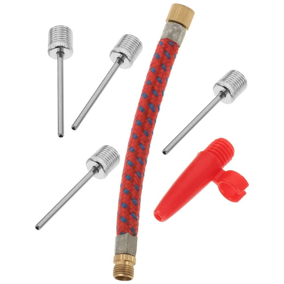 Supvox 1Set Versatile Bike Inflation Tool with Needle Valve Connector and Extension Tube