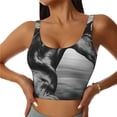 thumbnail image 1 of Lsque Soutien-Gorge de Sport Imprimé Cheval de Course pour Femmes, Compression, Évacuation de l'Humidité, Soutien-Gorge de Sport à Fort Impact pour Femmes, Soutien-Gorge de Sport TG, 1 of 8