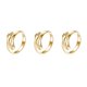 thumbnail image 5 of Jumpingount Anillo Metal Anillo Abierto Ajustable Mujer Mano Anillo Aleación Oro Plata Mano Joyería para Fiesta Regalo, Oro Type1 NO1 Jumpingount CBP153362, 5 of 6
