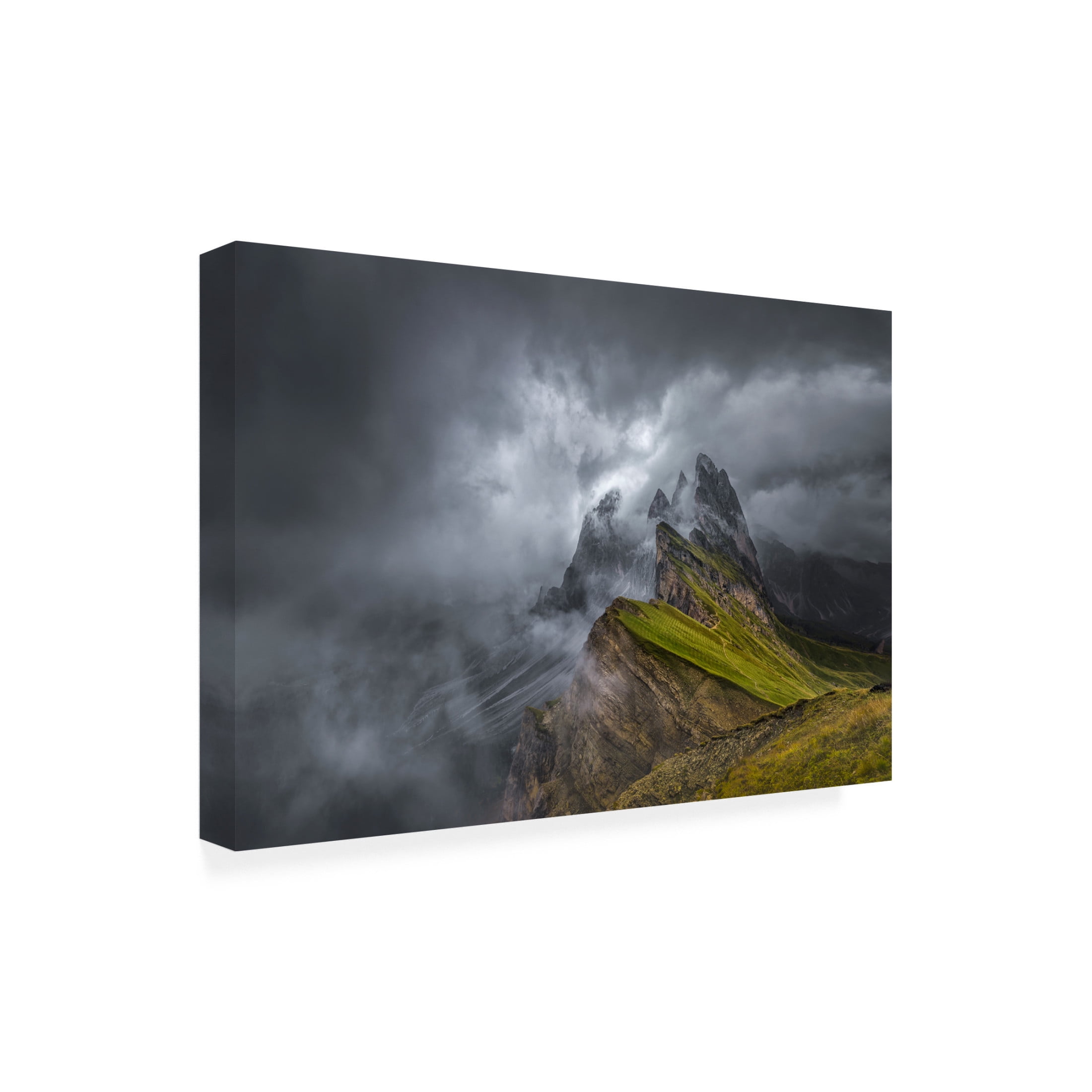 Canvas Wall Art - Larry Deng 'Seceda' Wall Art for Living Room, Bedroom, or Office D?cor by Trademark Fine Art - 24 x 16 Inches