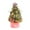 Pink, variant on Mini Christmas Tree, Flocked Christmas Tree, Small Artificial White Christmas Tree with LED Lights for Desktop Decor, 17.71 Inch Tabletop Christmas Decoration for Home Office Kitchen