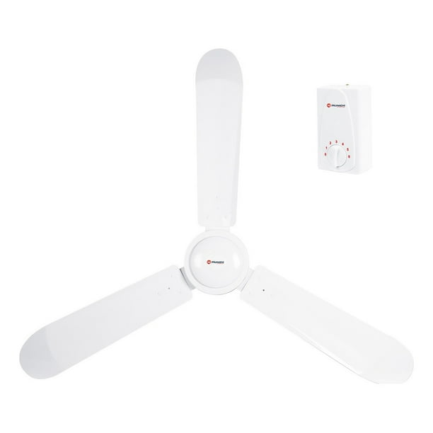 Ventilador de Techo Munich VEN-56 Blanco 3 Aspas Acero