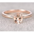 thumbnail image 1 of Bestselling Morganite Engagement Ring on Sale: 1 Carat Morganite Solitaire Engagement Ring in 10k Rose Gold, 1 of 2