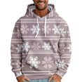 thumbnail image 1 of Christmas Big and Tall Hoodies for Men Lightweight Funny Christmas Graphic Outdoor Sweatshirt for Men Long Sleeve Pullover with Pockets Pink 8XL, 1 of 4