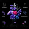 thumbnail image 3 of Flower Bouquet Building Set for Adults Artificial Flowers with Roses, Decorative Home Accessories, Centerpiece for Tables Gift for Him and Her(736Pcs), 3 of 9