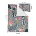 thumbnail image 5 of Schnauzer and Flower Duvet Cover and Pillowcase Set for Single Bedding, Bedroom Accessories for Kids Teens, 5 of 5