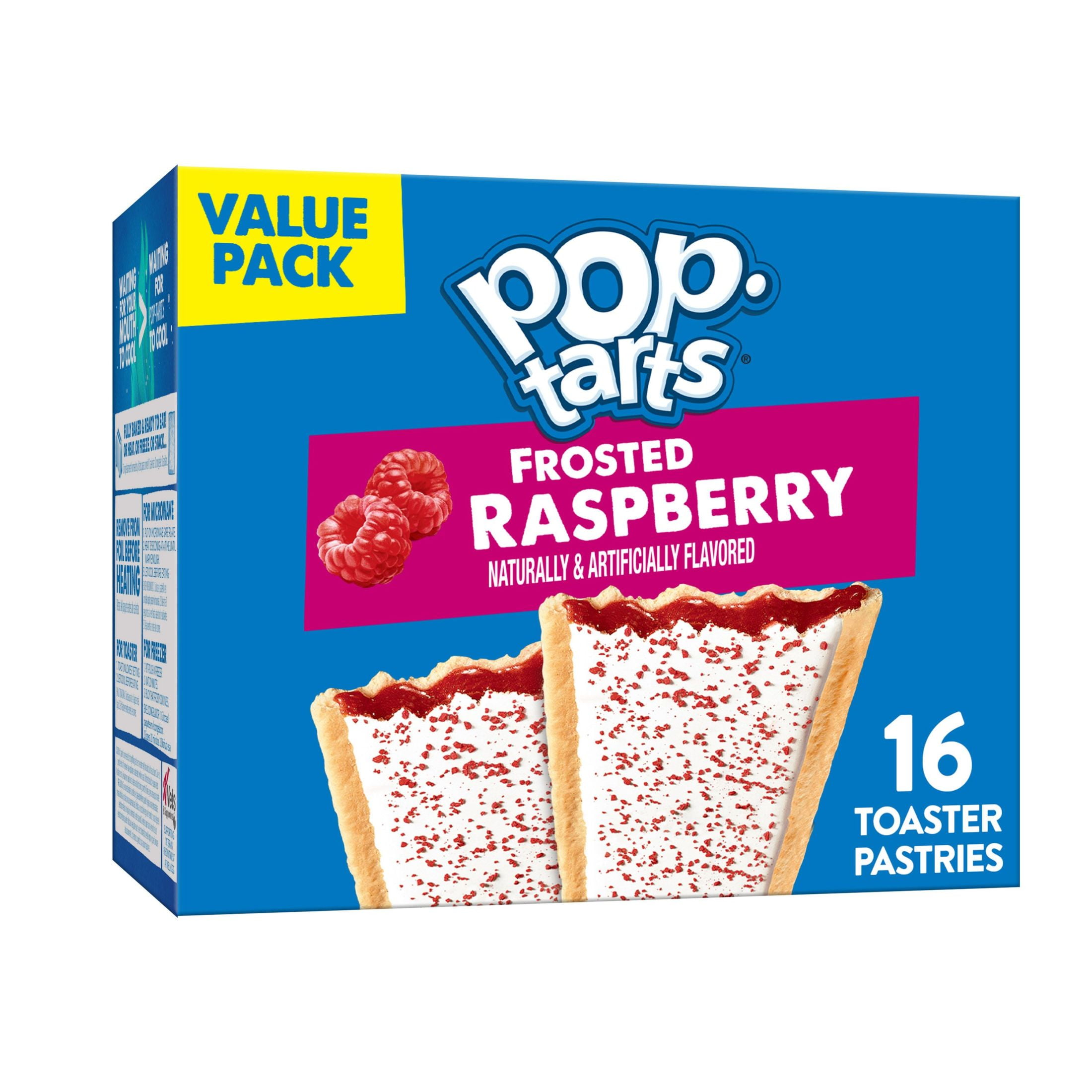 Pop Frosted Raspberry Toaster Pastries, 27 16 Count - Walmart.com