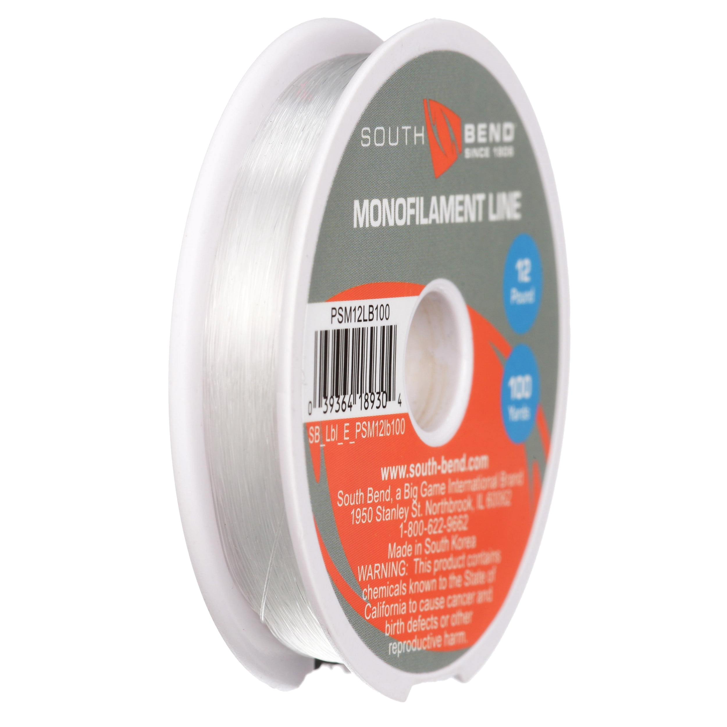 (6 pack) South Bend Monofilament Line - 12 lb. - 100 yd.