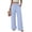 Blue, variant on AzureSilk Womens Wide Leg Pants Woman High Waist Trousers with Pockets Casual Lounge Business Pants For Women Trousers Pants, Size S-XL