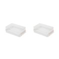 thumbnail image 3 of Moyic Caja de almacenamiento de corte de mantequilla duradera para queso y mantequilla Almacenamiento de queso Refrigerador de mantequilla blanco 2Conjunto, 3 of 6