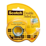 Scotch Removable Double Sided Tape, 3/4 in x 200 in, 1 Dispenser