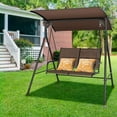 thumbnail image 2 of Costway Balancelle de Patio avec Coussin Doux 2 Places, Auvent Réglable pour Jardin Extérieur, 2 of 9