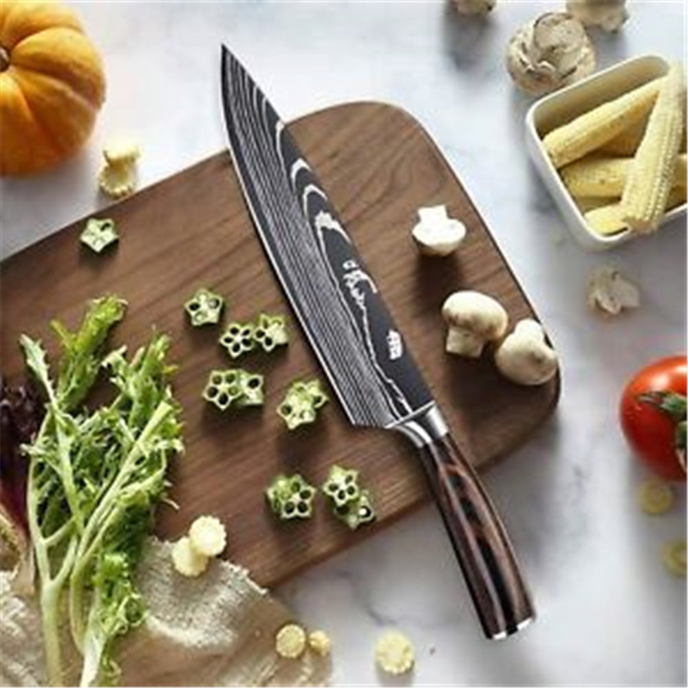 AIDEA Chef Knife - Professional Chef Knife-8 Inch, Japanese Steel, Military  Grade & Micarta Handle, Ultra-sharp Kitchen Knife, Ideal for Home 