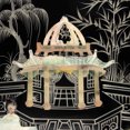 thumbnail image 6 of Oriental Furniture Black Lacquer Coffee Table - Royal Ladies, 6 of 7
