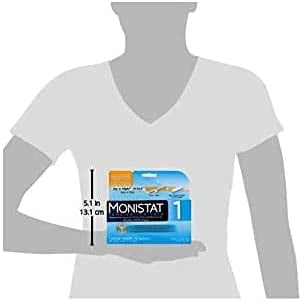 MONISTAT 1-Day Treatment Combination Pack (1 Ovule insert, 1 Contoured disposable applicator, 1 Tube of external itch relief cream)
