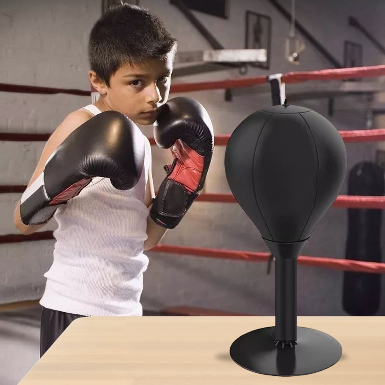 YIFAEUX Desktop Punching Bag with Suction Cup Heavy Duty Stress Relief Boxing Speed Ball Kids Adults Reaction Speed Training Boxing Bag Home Office Desk Toy