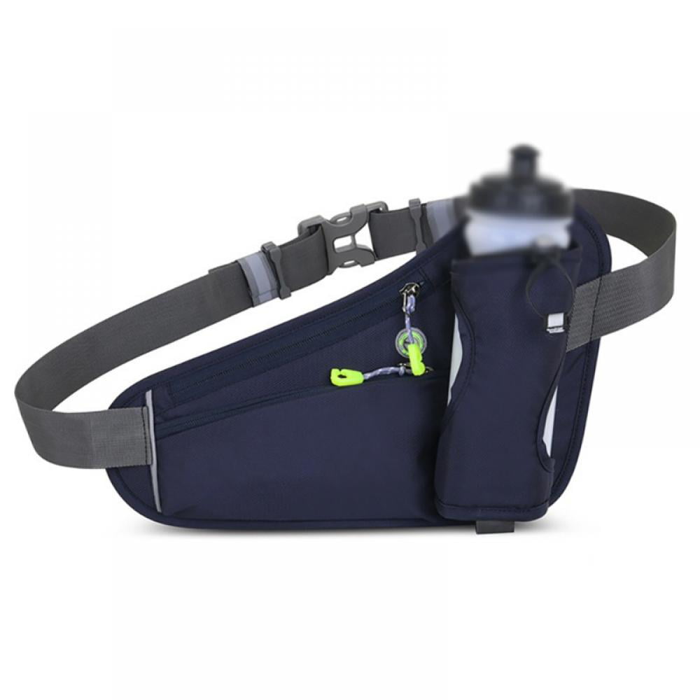 Hiking Jogging Pouch Waist Pack Fanny Pack for Woman&Men XL- Hydration Running Belt with Bottles for iPhone for Any Size 