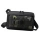 thumbnail image 5 of Bolso de pecho para hombre con cierre de cremallera, moderno bolso bandolera tipo bandolera para el día a día. Negro y verde, 5 of 9