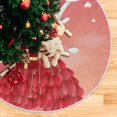thumbnail image 5 of GZHJMY Valentine's Day Tree Skirt Home Decoration Large Round Hearts Christmas Tree Skirt for Holiday Party Home Christmas Day Ornaments, 47.2", 5 of 6