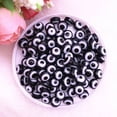 thumbnail image 4 of 50PCS 6/8/10mm Oval Beads Evil Eye Resin Spacer Beads for Jewelry Making DIY Bracelet Beads #01, 4 of 5