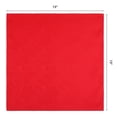 thumbnail image 6 of Unique Bargains 12Pcs Reusable Party Cloth Napkins Red 19x19inch, 6 of 6