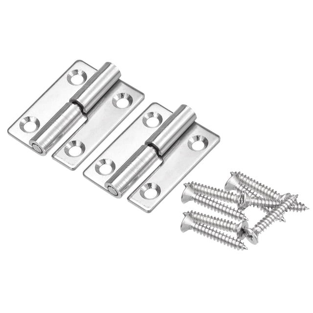 Bisagra Uxcell Lift Off, 2" Bisagras de Bandera Desmontables de Acero Inoxidable 304, Paquete de 2