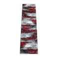 thumbnail image 2 of Masada Rugs Modern Contemporary Runner Area Rug, Red Grey Black (2 Feet X 7 Feet), 2 of 6