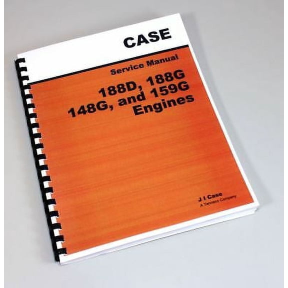 Case 188D 188G 148G 159G Engines Service Repair Technical Shop Manual Overhaul