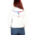 thumbnail image 2 of Women's White Embroidered Long Sleeve Western Shirt 'El Se&ntilde;or de los Cielos' 126681, 2 of 2