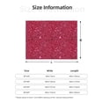 thumbnail image 5 of Yiaed Red Glitter Print Blanket Throw Blanket Soft Cozy Flannel Blanket for Home Bed Sofa Couch Chair-40"x30", 5 of 6